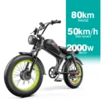 Emoko Ebike C93 Dual Motor 48v 23ah fat tire 2*1000w Motor dual suspension brake offroad electric bike for adults