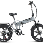 Samebike XWLX09 Snow Folding Electric Bike 750W Motor 35KM/H Mountain Bicycle 20″*4.0 Fat Tire Outdoor Foldable E-Bike For Adult