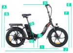 Fafrees F20 electric bike 250w 16Ah 36v Folding 3 colours