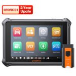 OTOFIX D1 Car Diagnostic Tool - Professional diagnostics within your reach Liberate yourself from the tyranny of your “Check Engine” light. The OTOFIX D1 Intelligent Automotive Diagnostic Analyzer is an all-in-one handheld tool for all your DIY car repair needs. Run professional-grade full system scans to diagnose car trouble on the spot and execute regular automotive diagnosis and maintenance functions with features formerly only available at your dealership. Read, analyze, and clear diagnostic trouble codes; reset steering angle sensors, service mileage, and service intervals; relearn parking brake-pad positioning; test and register a battery — and more! AutoVIN technology recognizes your car make, model, and year in no time. Powered by the OTOFIX Cloud Services app, you’ll have access to your data backups, past diagnostics history, and a wealth of online solutions backed by OTOFIX Support. The OTOFIX D1 is built on an Android tablet featuring a 7-inch touchscreen, a built-in microphone and loudspeaker, onboard camera and flash, USB OTG/charging port, and a MicroSD card slot for unlimited data storage. Don’t get caught stranded on the road. Take command of your vehicle repair by putting an OTOFIX D1 in your hand! All OTOFIX products are backed by a One Year Limited Warranty. OE-level Diagnostics Powerful and fast diagnosis for all vehicle systems Bi-directional Control for available components including actuators, valves, and pumps Supports ECU information, read/erase codes and live data Guide Function provides more DTC tips (Supports Volkswagen/Audi) Supports advanced features of Volkswagen and Audi including online coding, online IMMO, and hidden function renewal (By subscription only) Key Features: Read/clear codes for all available systems. Display live data in text, graph & analog for easy data review AutoVIN technology automatically identifies vehicle make, model, and year information in no time Bi-directional control enables the D1 to perform active tests on your vehicle to quickly identify problems before they leave you stranded