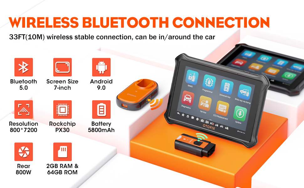 thumbnail interactive-video image 1 of OTOFIX IM1 IMMO Key Programming Tool - 2025 Model Full System Diagnostic Scanner, 2 Yr Free Update 1 of 2