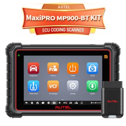 Autel MaxiPRO MP900-BT KIT Scanner: 2025 Level-up of MP900Z-BT, MP808BT Pro, MP808BT KIT with DoIP CAN-FD, 40+ Services, OE ECU Coding, 11 PCS OBD1 Cables, Bi-Directional, 150+ Makes, FCA Renault SGW